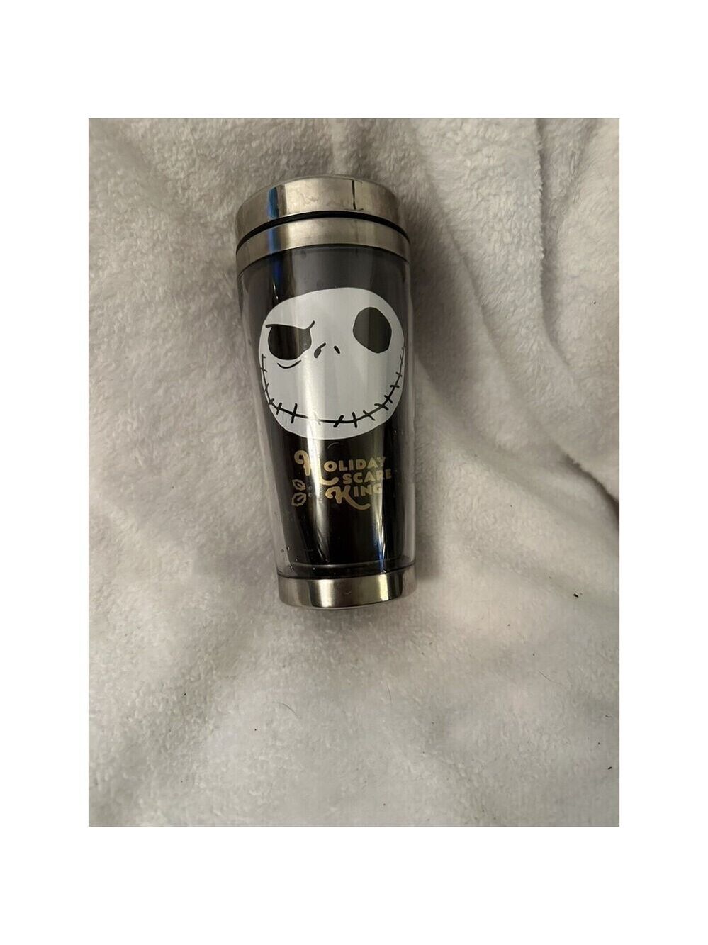 Jack Skellington Nightmare Before Christmas Stainless Steel Tumbler 20oz New - Picture 1 of 2